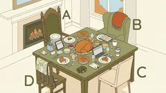 Persoonallisuustesti: Valitse istumapaikka pöydästä ja selvitä luonteesi piirteet