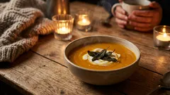 Sydämellinen paahdettu juureksikeitto - 221 kaloria annosta kohti