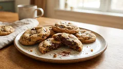 Pehmeät keksit tummalla suklaalla – klassinen kotitekoinen suosikki