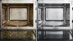 Näin puhdistat pinttyneen rasvan mikroaaltouunista: 4 tehokasta menetelmää